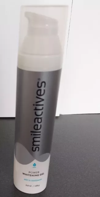 Smileactives Power Whitening Gel (USE WITH TOOTHPASTE) 3.8 oz. New Unsealed.