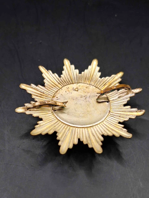 Polizei Mützenstern Schleswig-Holstein - Metallabzeichen Mit 4 Splinten