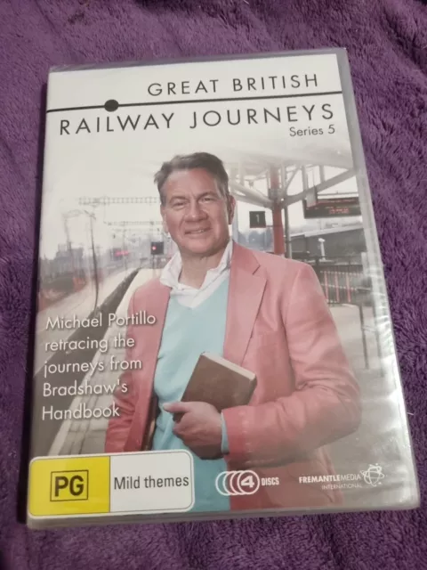 Great British Railway Journeys Series 5 DVD Region 4 Brand New Sealed (4 Discs)