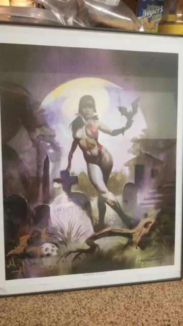 Vampirella Art Print Signed And Remarqued Mike Hoffman
