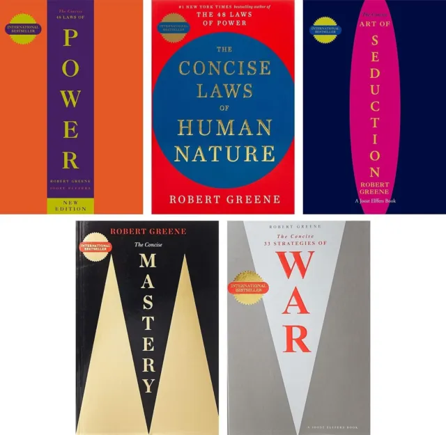 Robert Greene 5 Libro Juego Conciso Power, Mastery, Seduction, War, Human Nature