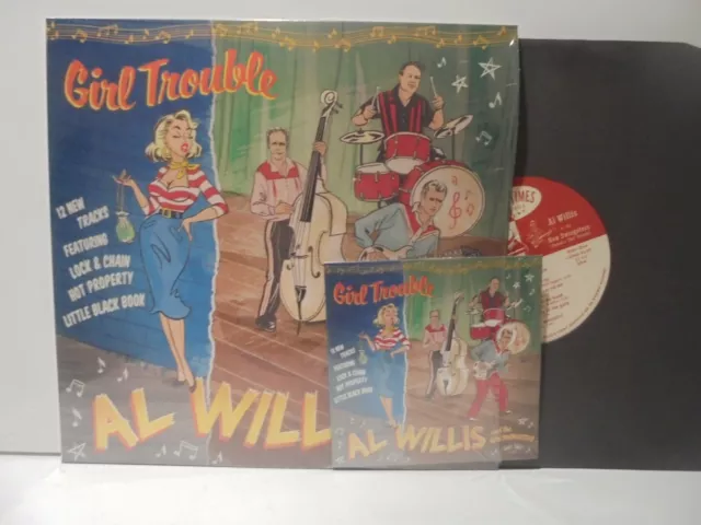 Al Willis & The New Swingsters Girl Trouble Vinyl 10 inch  25 CM + CD 18 Track !