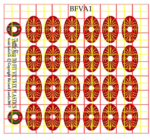 SHIELD DECALS FOR Victrix Early Imperial Roman Auxiliary Infantry (AUX1 ...