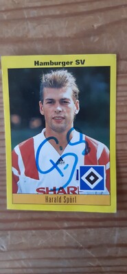 HARALD SPÖRL LUMPI Hamburger SV original signiert Sammelbild ungeklebt