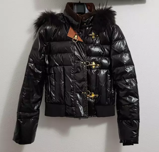 GIACCA DI PELLE VINTAGE DONNA Renna Sport DIAZ tg. M TESTA DI MORO EUR 60 00 PicClick FR