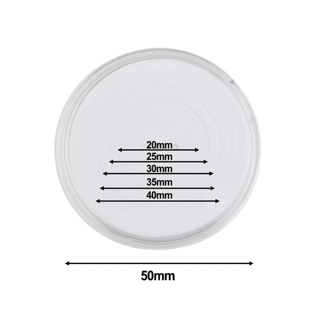 Lot De 10 Capsules De Rangement Pour Pièces De Monnaie - 20 à 40 Mm - Boîte Incluse