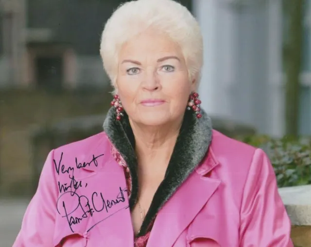 Pam St Clement   **HAND SIGNED**   8x10 photo  ~ AUTOGRAPHED  ~  Eastenders