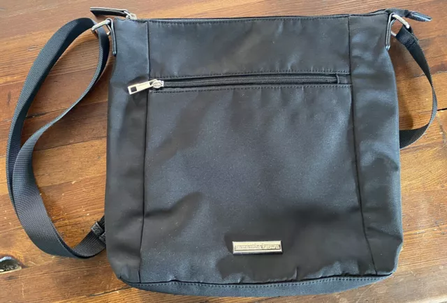 Samantha Brown Purse Crossbody Bag Black 12”x11” (boxG)