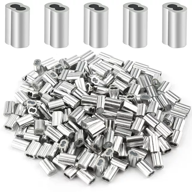 Aluminum Cable Crimps Sleeves Cable Ferrule 8-Shaped for Wire Rope Clip Fittings