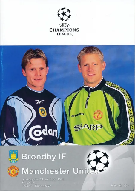 BRONDBY v Manchester United (UEFA Champions League) 1998/1999 - Treble Season!