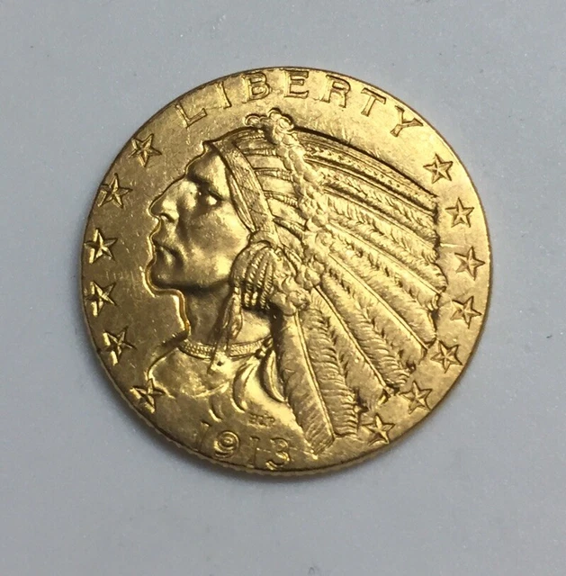 1913 5 gold indian half eagle AU Full Eagles Feathers Reasonably Priced  To Sell