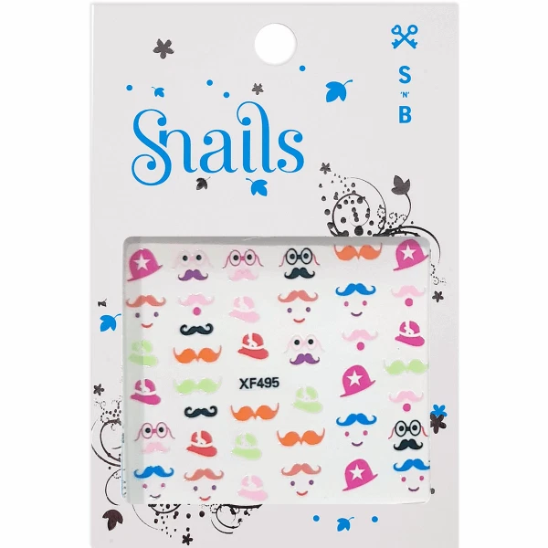 Safe 'N' Beautiful LC / I. K. E.Cosmetic Company Escargots Stickers Ongles, Mr.