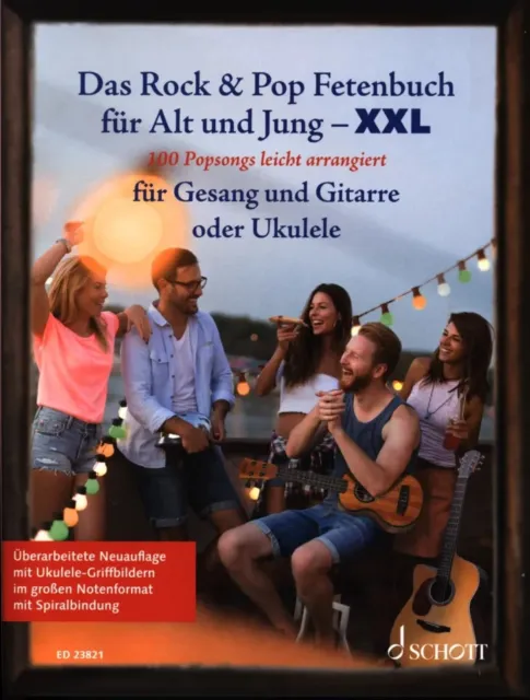 Das Rock & Pop Fetenbuch für Alt und Jung XXL Gitarre, NEUAUSGABE 2024 PORTOFREI