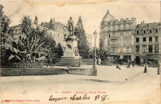 CPA NANCY Statue & Place Thiers (680617)