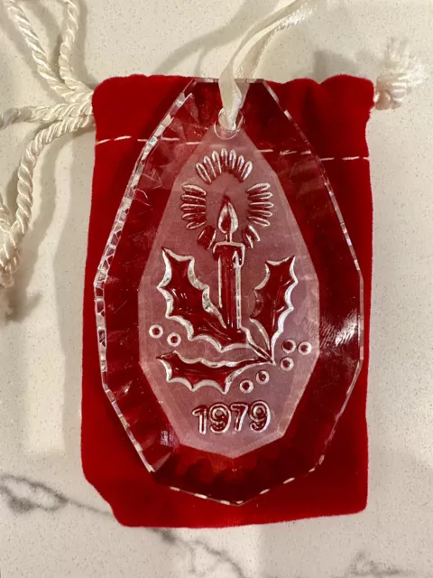 Waterford crystal Christmas tree ornament 1979