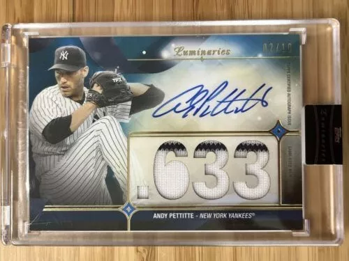 Andy Pettitte 2/10 - 2023 Topps Luminaries Masters Of The Mound Relic Auto SSP