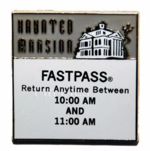 Haunted Mansion Disney Pin 73526 Fast Pass Fastpass WDI Cast Exclusive LE 200