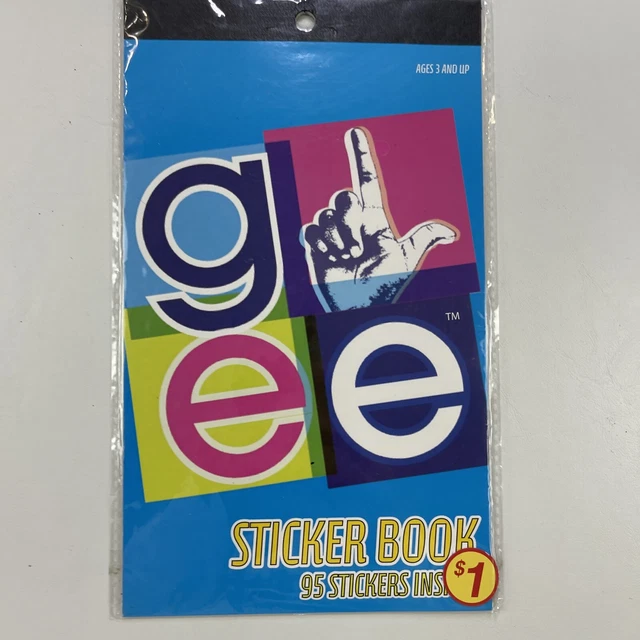 Glee TV Show Sticker Book 95 Stickers 2010 Lea Michele Cory Monteith New Sealed