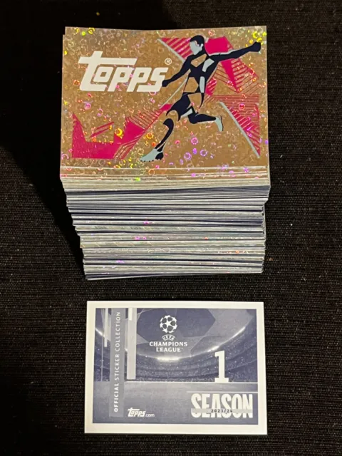 25 Vignettes Stickers Topps Uefa Champions League 2023/2024 Au Choix