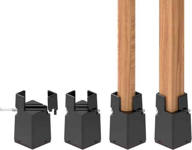 RCHYFEED Solleva letto regolabile 7,5 cm con morsetto a vite, alzate per mobili 3 pollici 4