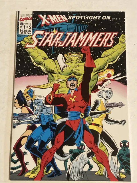 X-MEN SPOTLIGHT ON STARJAMMERS # 1 & # 2 Marvel Comic Books G/VG 1990 Copper Age 20