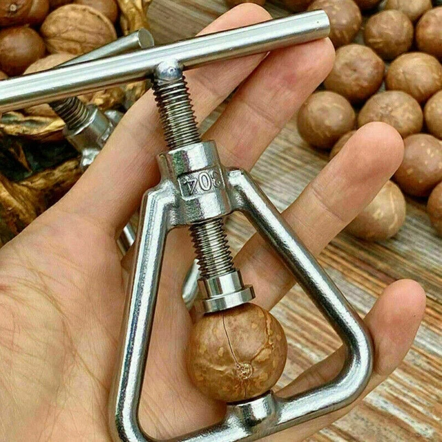 1 Stk. Nussknacker aus Edelstahl Macadamia Nussknacker Nussknacker-Werkzeug