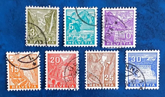 SCHWEIZ 1934, Mi-Nr. 270-276, gestempelt