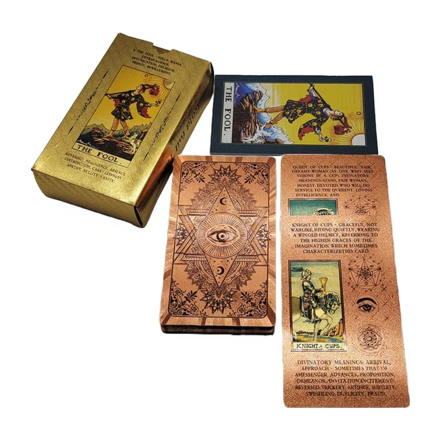 BEGINNER TAROT DECK With Meaning Keywords Marigold Premium Gold Foil