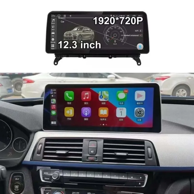 Android For BMW 3 4 Series F30 F32 Screen Autoradio Navigation 4+32G Car 12.3''