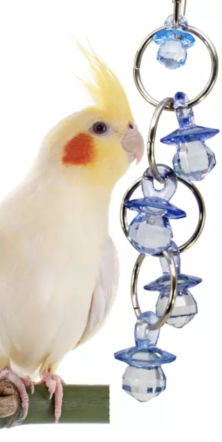 1745 CHANDELIER BIRD TOY parrot cage toys cages african grey conure cockatiel