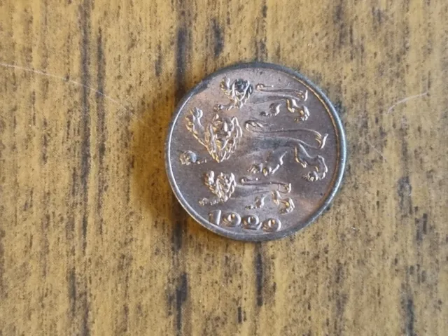 1929 Estonia 1 Sent coin