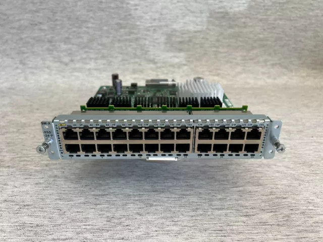 Cisco SM-X-ES3-24-P 24-Port PoE+ SM-X Layer 2/3 LAN EtherSwitch Service Module