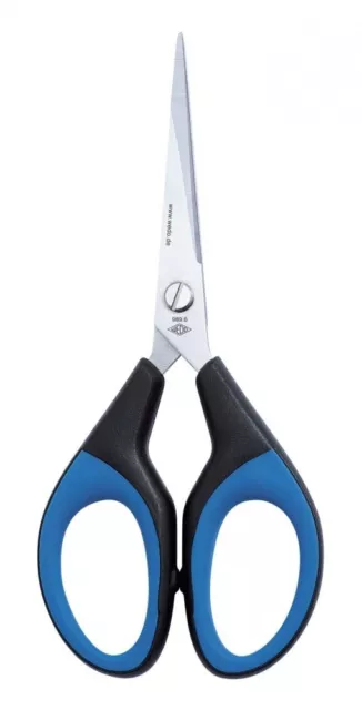 WEDO Soft-Cut Schere 15,2cm - Premium Line schwarz/blau