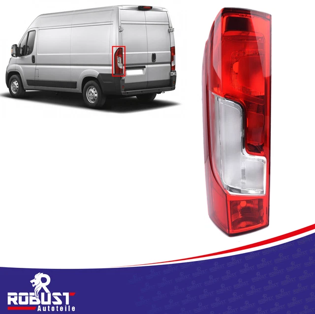 thumbnail image 2 of KAWIN Left Rear Light For Fiat Ducato Citroen Jumper Peugeot Boxer 2014+ - Clear Lens Black Housing 2 of 4