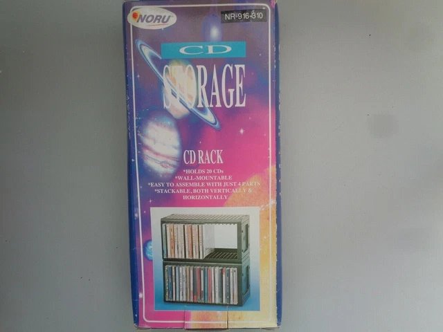 Rack Tour de Rangement pour CD / DVD Capacité 20 Disques - Neuf .