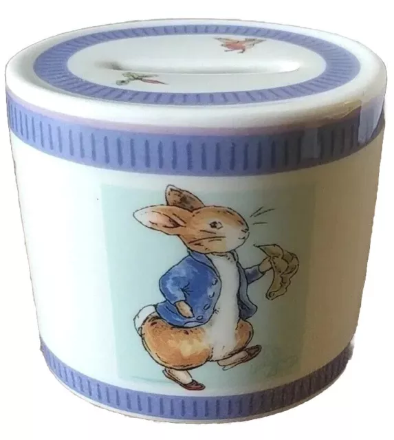 Wedgewood Frederick Warne & Co. Peter Rabbit  Kids Money Box Bank Oval 2001 EUC