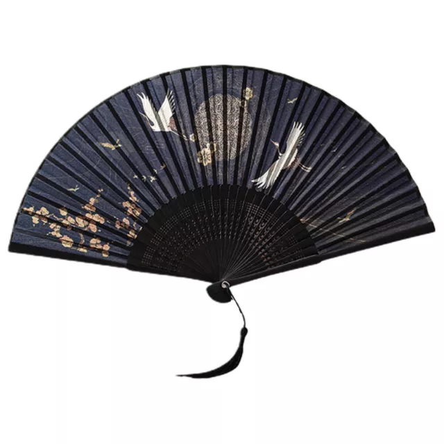 Vintage Style Handle Fan Traditional Folding Fans Japanese-style