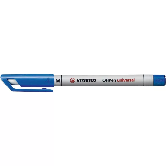 10 STABILO OHPen universal Folienstifte blau 1,0 mm non-permanent