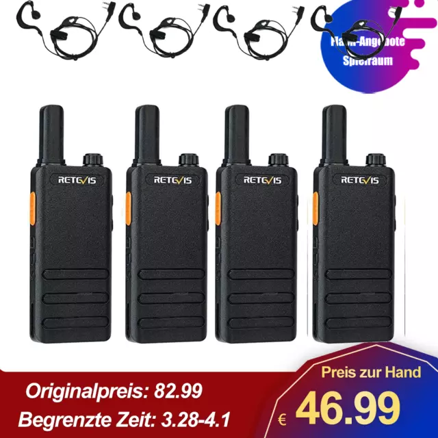 Retevis RT622P walkie talkie PMR446 tipo C allarme radio bidirezionale per scuola