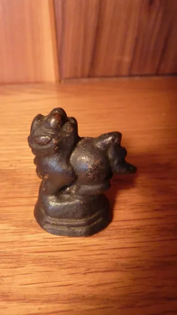 Vintage Burmese Solid Bronze Opium Scale Weight - Hintha Bird Figurine #3