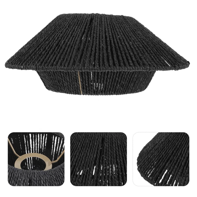 Paralume In Rattan Intrecciato Per Lampada A Sospensione - Cesto In Tessuto Naturale Per Illuminazione Calda, Soggiorno E Camera Da Letto