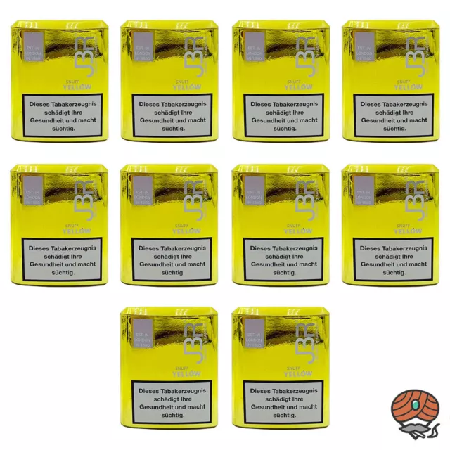 JBR Yellow Snuff Schnupftabak von Pöschl, 10x10g