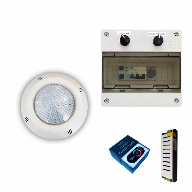 Lot De 1 Ampoule LED Rgbv 15W Câble De 4 Fils Configurables+Alimentation+Control