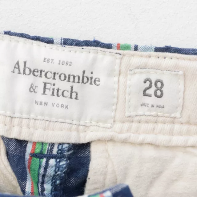 Neuf Abercrombie & Fitch 42€ Hommes W28 Short Bas Été Bermudas à Carreaux 3