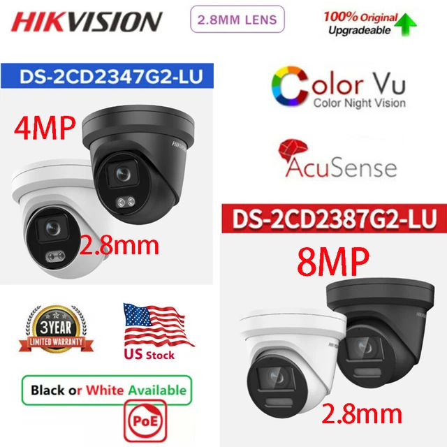 HIKVISION 4MP 8MP ColorVu DS2CD2347G2LU DS2CD2387G2LU IP Camera