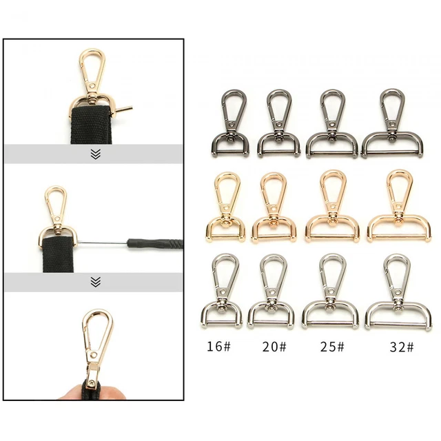 Swivel Lobster Claw Clasps Trigger Clips Swivel Snap Hooks Replacement DIY Bag