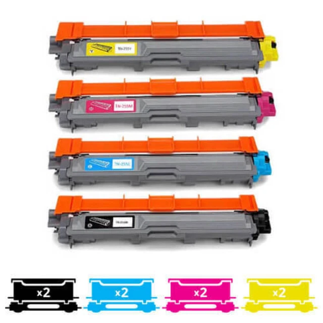 Compatible Premium 2 set x TN251/ TN255 Combo Toner - for use in Brother Printer