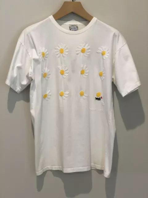 Vintage 1994 Swan Magic T-Shirt Womens Small Embroidered Cotton 90s Daisies Soft