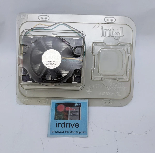 GENUINE INTEL Socket 370, Pentium III CPU Cooler w/ Sanyo 3pin Cooling