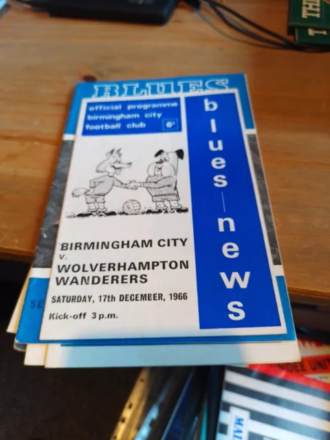 17/12/1966 Birmingham City v Wolverhampton Wanderers